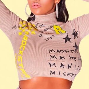 Rockstar Original graphic turtleneck